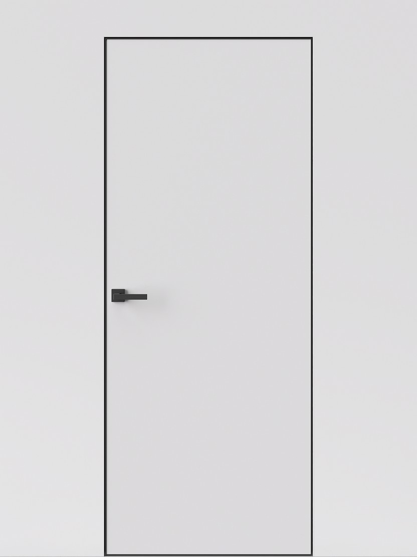 AxelDoors Межкомнатная дверь INVISIBLE 40мм под покраску черная, арт. 23274 - фото №1